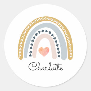 Watercolor Rainbow Kid's Sticker