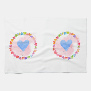 Watercolor Rainbow Kitchen Towel