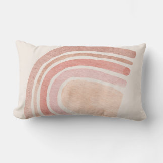 Watercolor Rainbow Lumbar Pillow