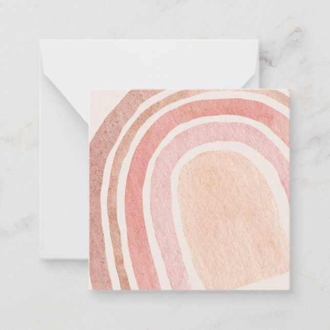 Watercolor Rainbow Note Card (Front)