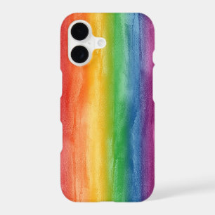 Watercolor Rainbow Stripes