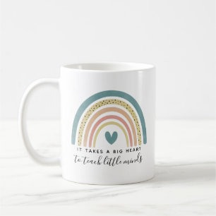 Watercolor Rainbow Teacher Appreciation Coffee Mug