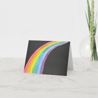 Watercolor Rainbow Thank You Card