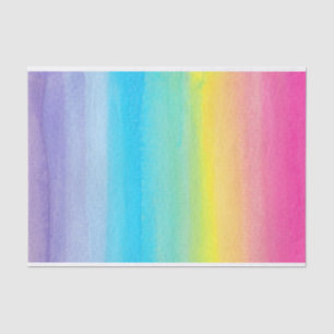 Watercolor Rainbow Tissue Paper