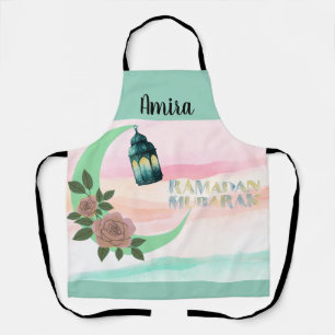 Watercolor Ramadan Kitchen Apron – Customizable