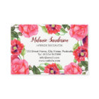 Watercolor Red and Pink Flowers Wreath Arrangement
