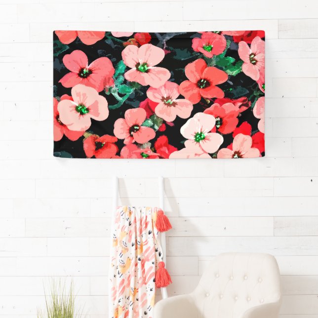 Watercolor Red Flower Banner (Insitu)