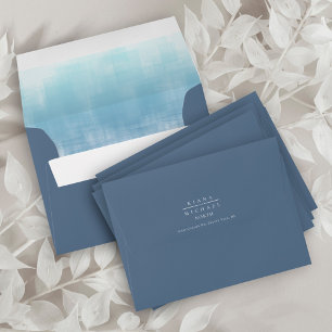 Watercolor Reflections Dusty Blue ID774 Envelope