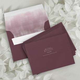 Watercolor Reflections Mauve ID774 Envelope