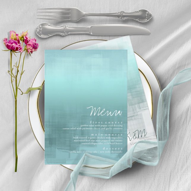 Watercolor Reflections Menu Teal ID774 (Creator Uploaded)
