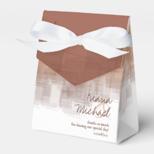 Watercolor Reflections Thank You Clay ID774 Favour Box