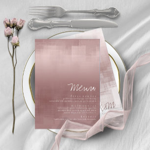 Watercolor Reflections Wedding Cinnamon Rose ID774 Menu