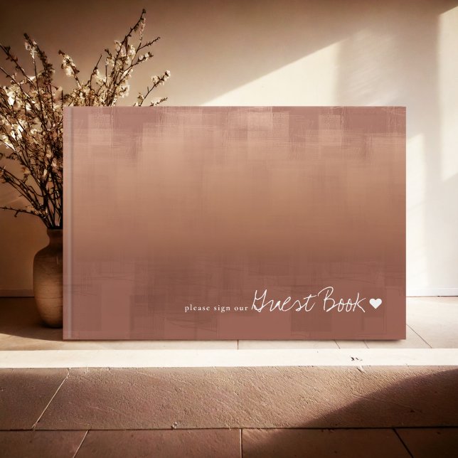 Watercolor Reflections Wedding Clay ID774 Guest Book (Creator Uploaded)