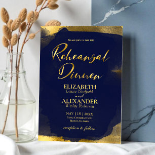 Watercolor Rehearsal Dinner Invitation Abstract