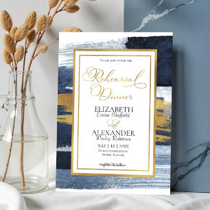 Watercolor Rehearsal Dinner Invitation Abstract
