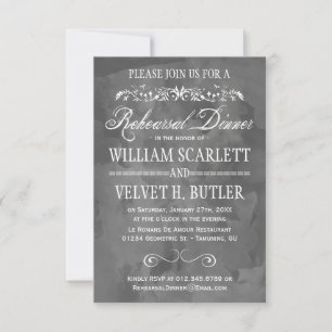 Watercolor Rehearsal Dinner Invitations