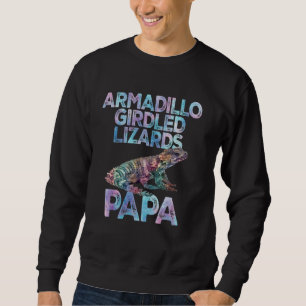 Watercolor Reptiles Golden-Armadillo girdled lizar Sweatshirt