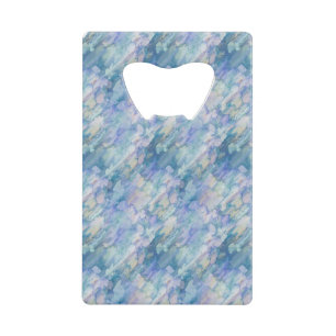 Watercolor Retro Blue Purple Raindrop Pattern