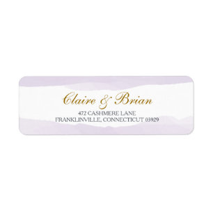 Watercolor Return Address Label, Lavender Return Address Label