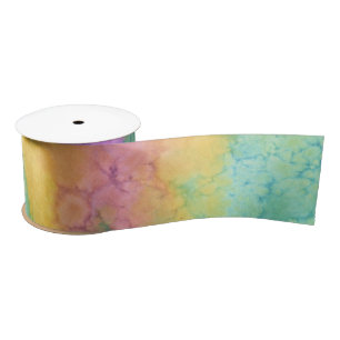 Watercolor Ribbon  Satin Ribbon