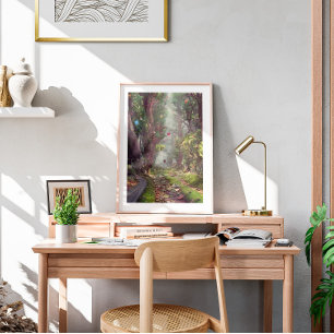 Watercolor Rock Road Wall Art