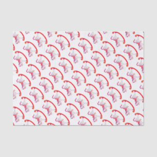 Watercolor rocking horse art tissue paper