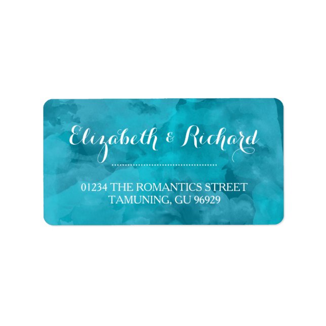 Watercolor Romance Address Labels (Front)