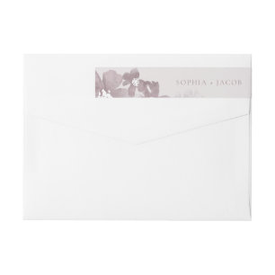 Watercolor Romance Wrap Around Label