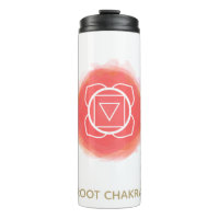 *~ Watercolor Root Chakra Symbol Intention 