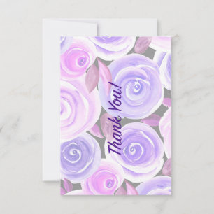 Watercolor Rose Card