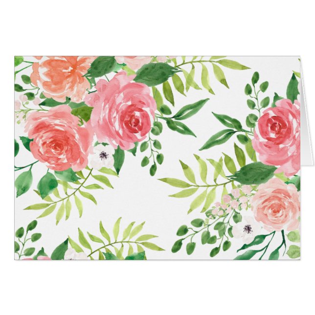 Watercolor rose garden (Front Horizontal)