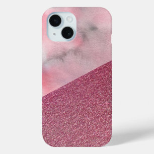 Watercolor & Rose Gold iPhone 15 Case