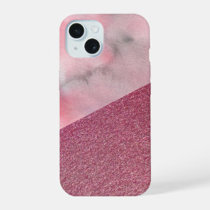 Watercolor & Rose Gold iPhone 15 Case