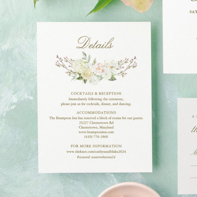 Watercolor Rose Hydrangea Details Card (Creator Uploaded)