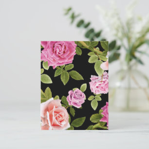 Watercolor Roses 20 Postcard