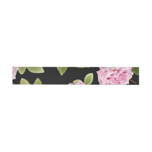 Watercolor Roses 20 Wraparound Address Label
