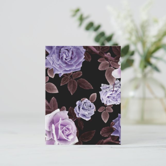 Watercolor Roses 21 Postcard (Standing Front)