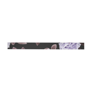 Watercolor Roses 21 Wrap Around Label