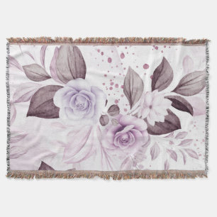 Watercolor Roses 2 Throw Blanket