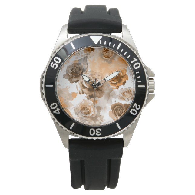 Watercolor Roses 2 Watch (Front)