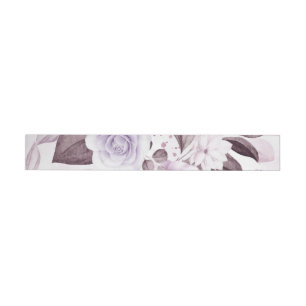 Watercolor Roses 2 Wrap Around Label