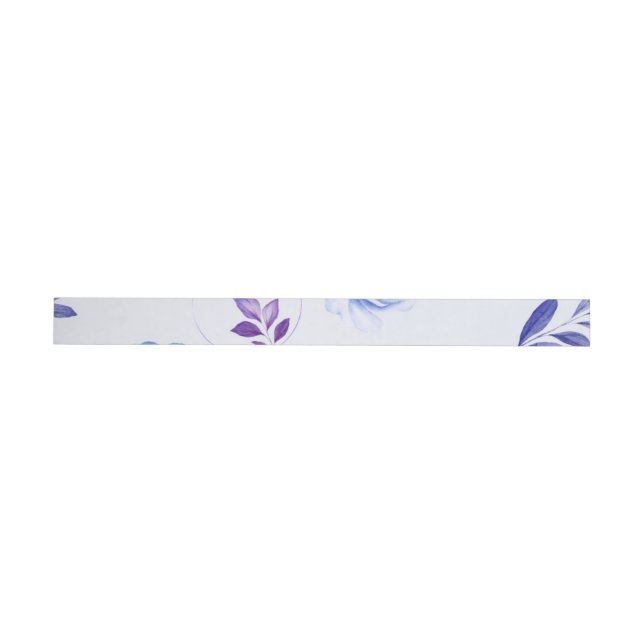 Watercolor Roses 31 Wrap Around Label (Individual)