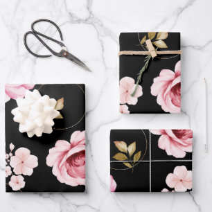 Watercolor Roses 32 Wrapping Paper Sheet