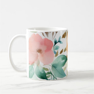 Watercolor roses 4 coffee mug
