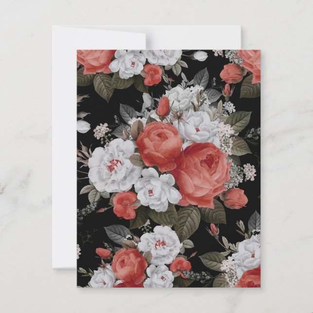 Watercolor Roses 7 Card (Front)