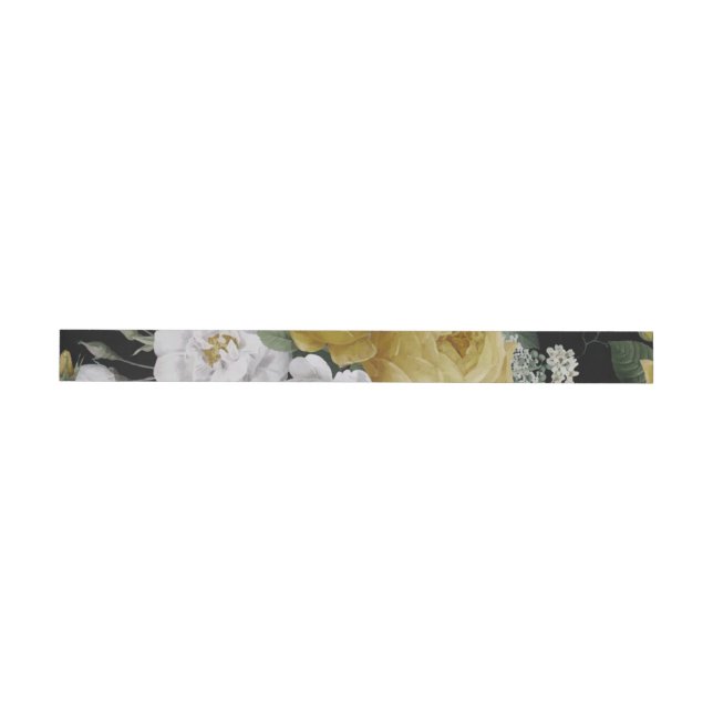 Watercolor Roses 8 Wrap Around Label (Individual)