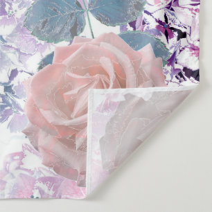 Watercolor roses and hydrangeas. tapestry