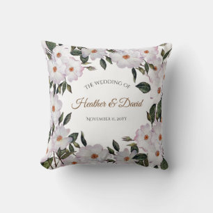 Watercolor Roses Ballerina Floral Art Design Cushion