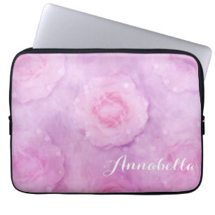 Watercolor roses laptop sleeve