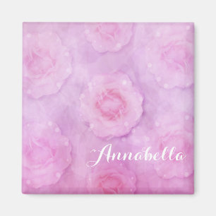 Watercolor roses magnet